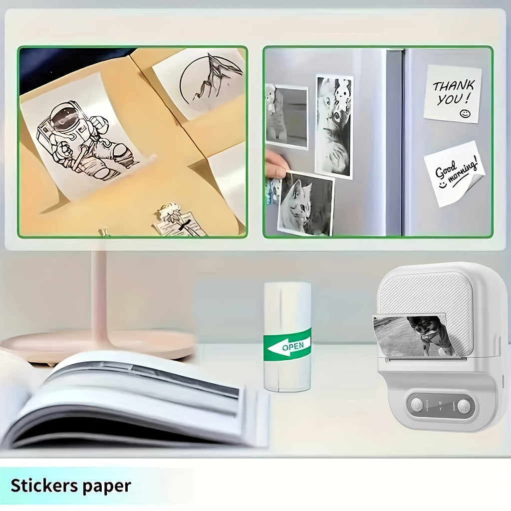 Mini Portable Thermal Printer - Inkless Printing