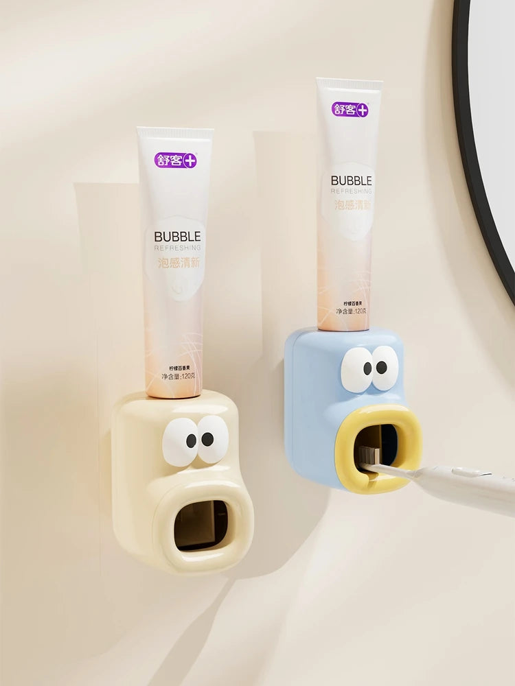 Dispenser Automatico di Dentifricio da Parete per Bagno, Spremitore di Dentifricio per Doccia Familiare