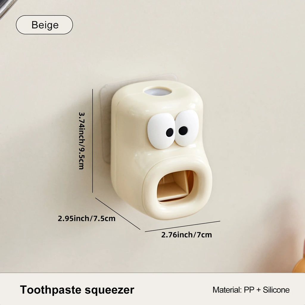 Dispenser Automatico di Dentifricio da Parete per Bagno, Spremitore di Dentifricio per Doccia Familiare