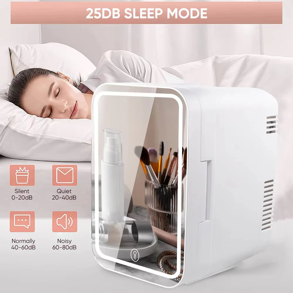 4L Beauty Mini Fridge for Cosmetics and Skincare – Compact and Quiet