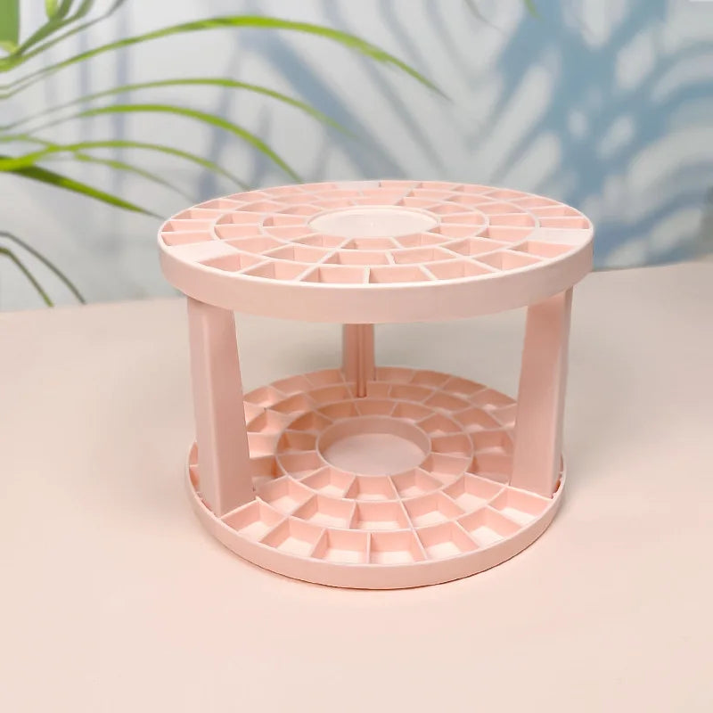 Organizer Porta Pennelli per Trucco 360° – 5 Scomparti Girevoli