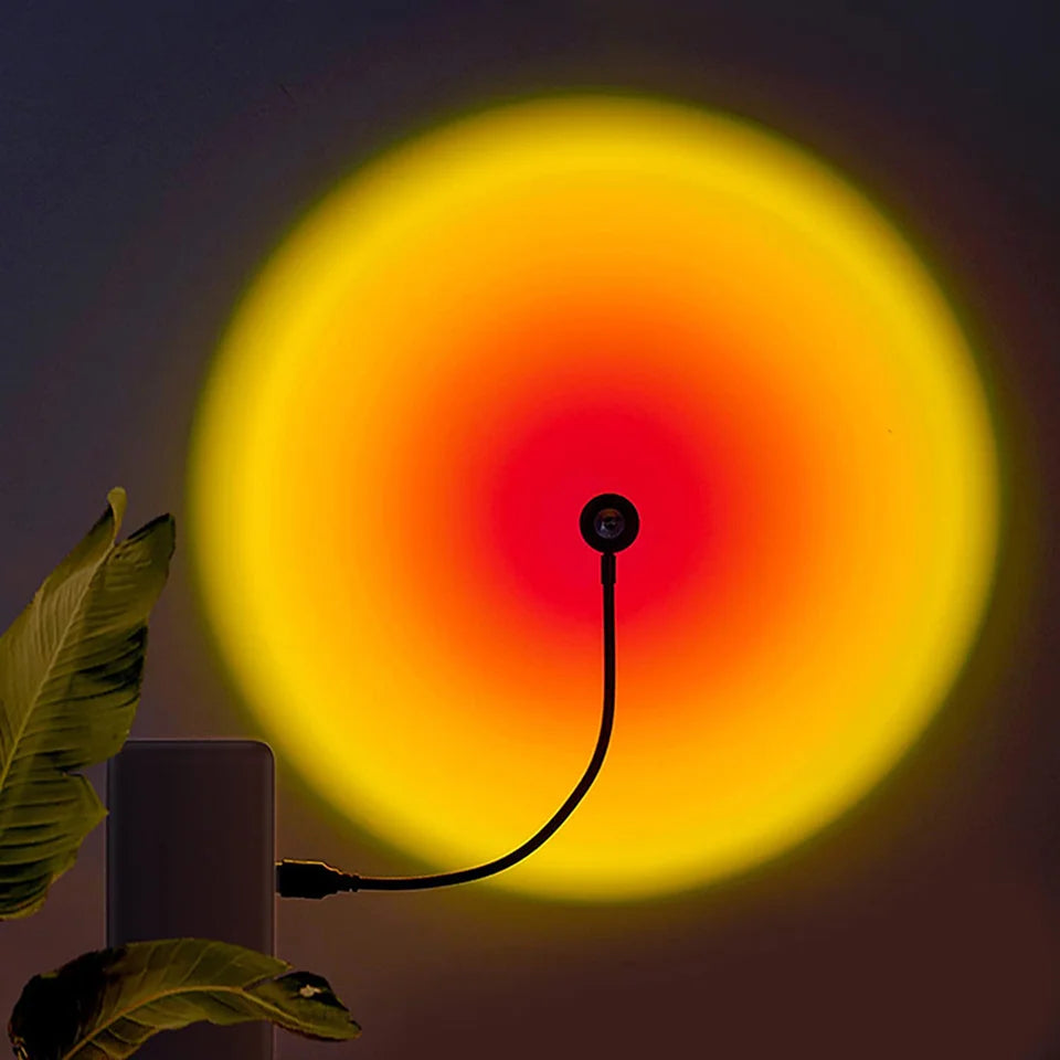 Lampada Sunset LED USB – Luce Arcobaleno d'Atmosfera per Camera