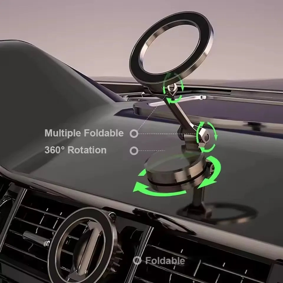 MagSafe Magnetic Car Mount – With Ring or Suction Cup