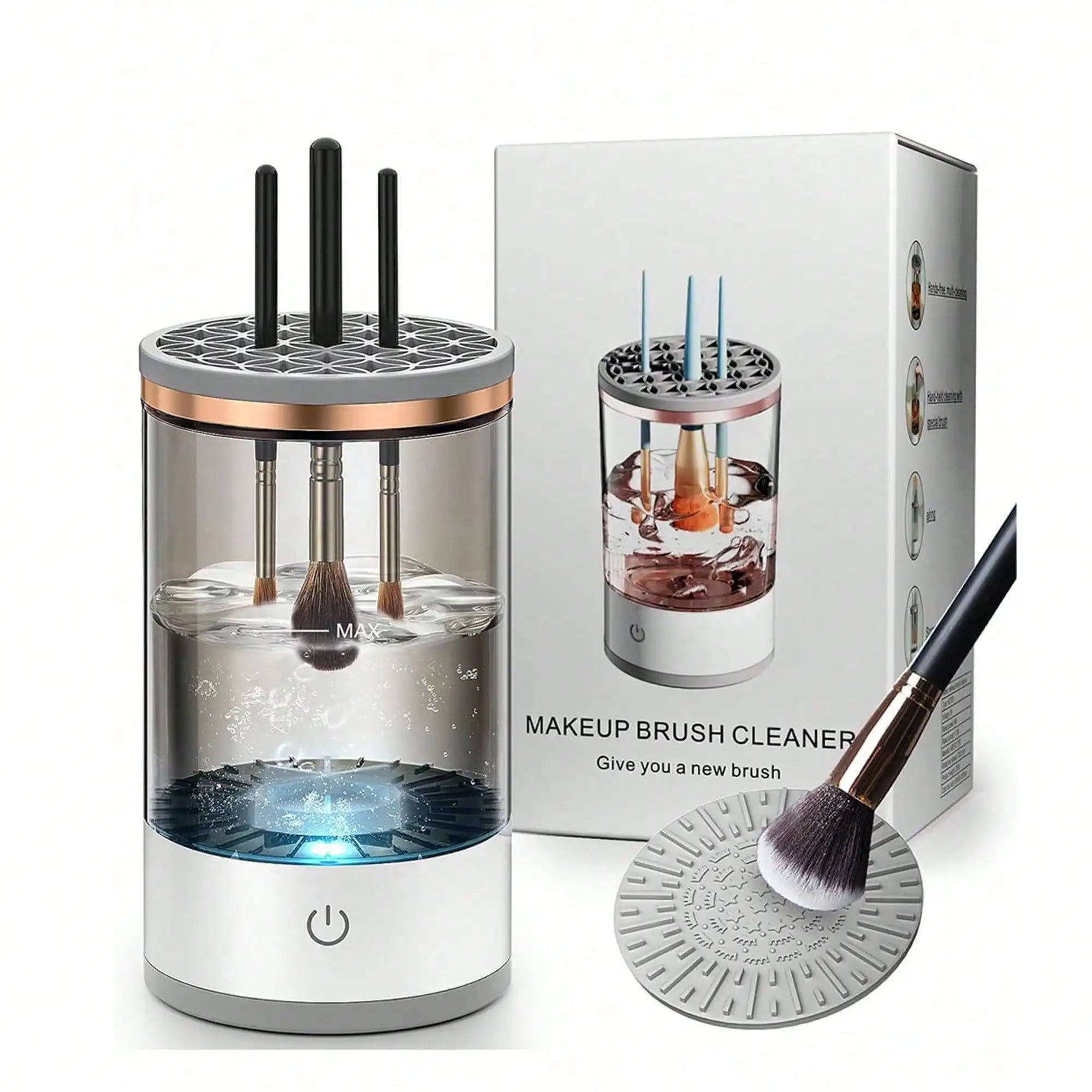Electric makeup brush cleaner machine