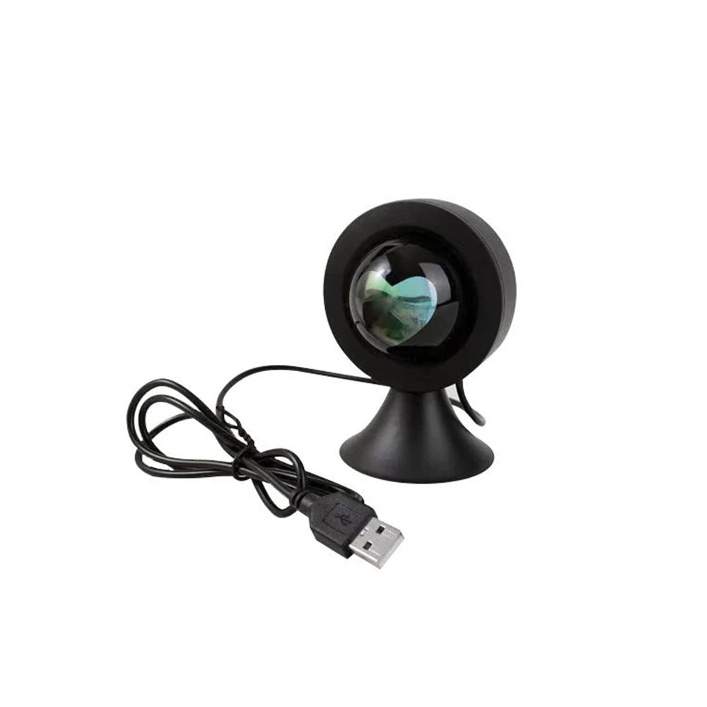Luce al tramonto Proiettore d'amore Luce notturna Proiezione al tramonto Lampada da scrivania a LED Atmosfera camera da letto Luce arcobaleno Luce decorativa