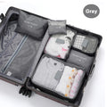 Set di 6 borse portaoggetti per vestiti da viaggio, organizer per bagagli portatile, custodia per valigia, cubo da imballaggio per scarpe, imballaggio di vestiti