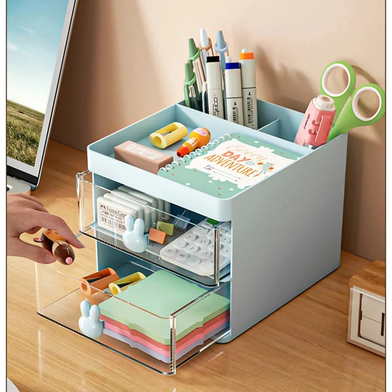 Organizer per Trucco con Coperchio – Porta Cosmetici Trasparente
