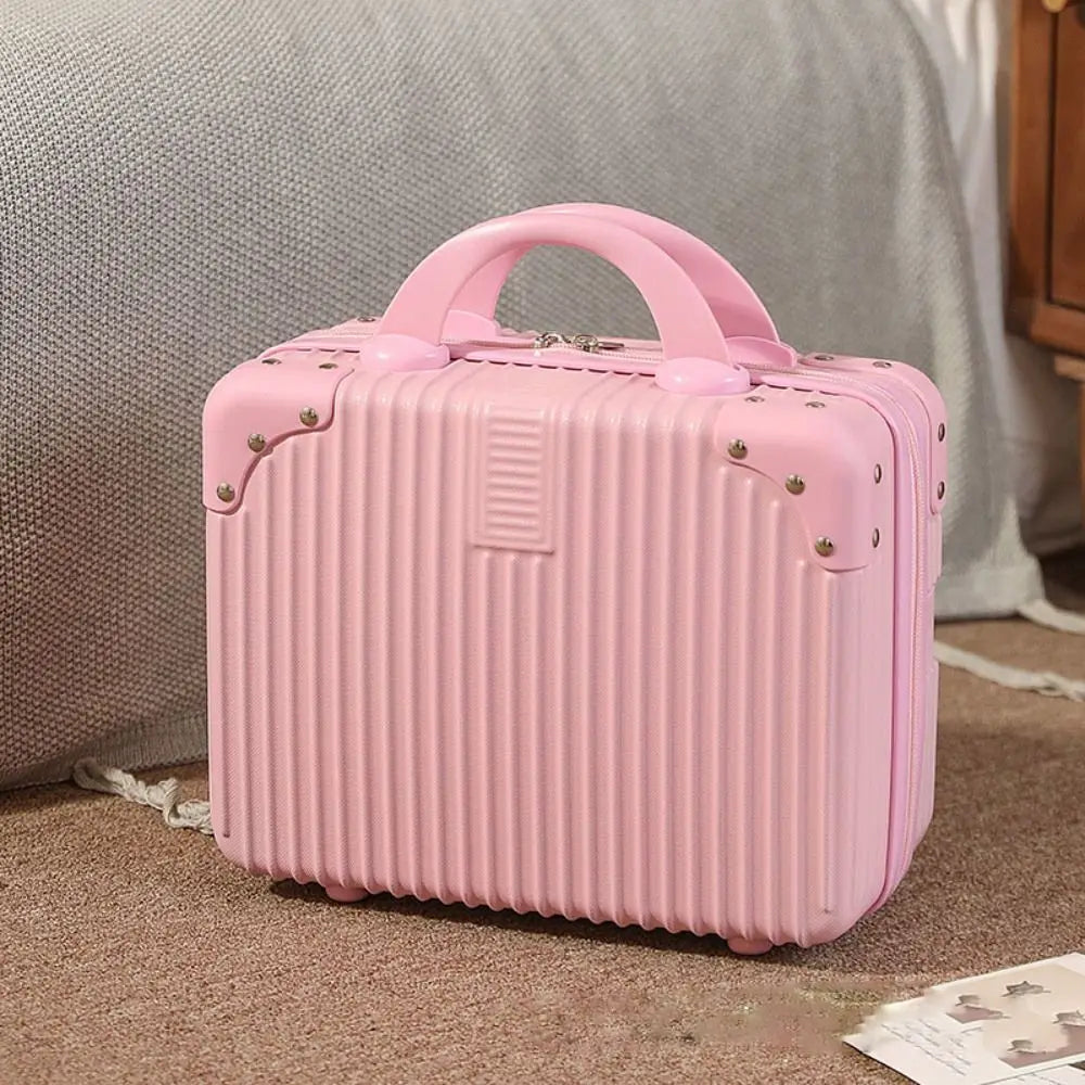 Mini valigia da viaggio da 14 pollici Scatola per cosmetici Organizzatore per bagagli a mano Custodia per trucco Piccola scatola per password Custodia per imbarco