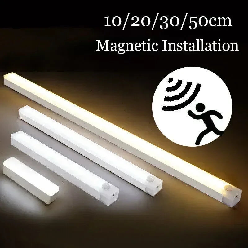 Lampada LED Magnetica per Armadio con Sensore di Movimento – Ricaricabile USB