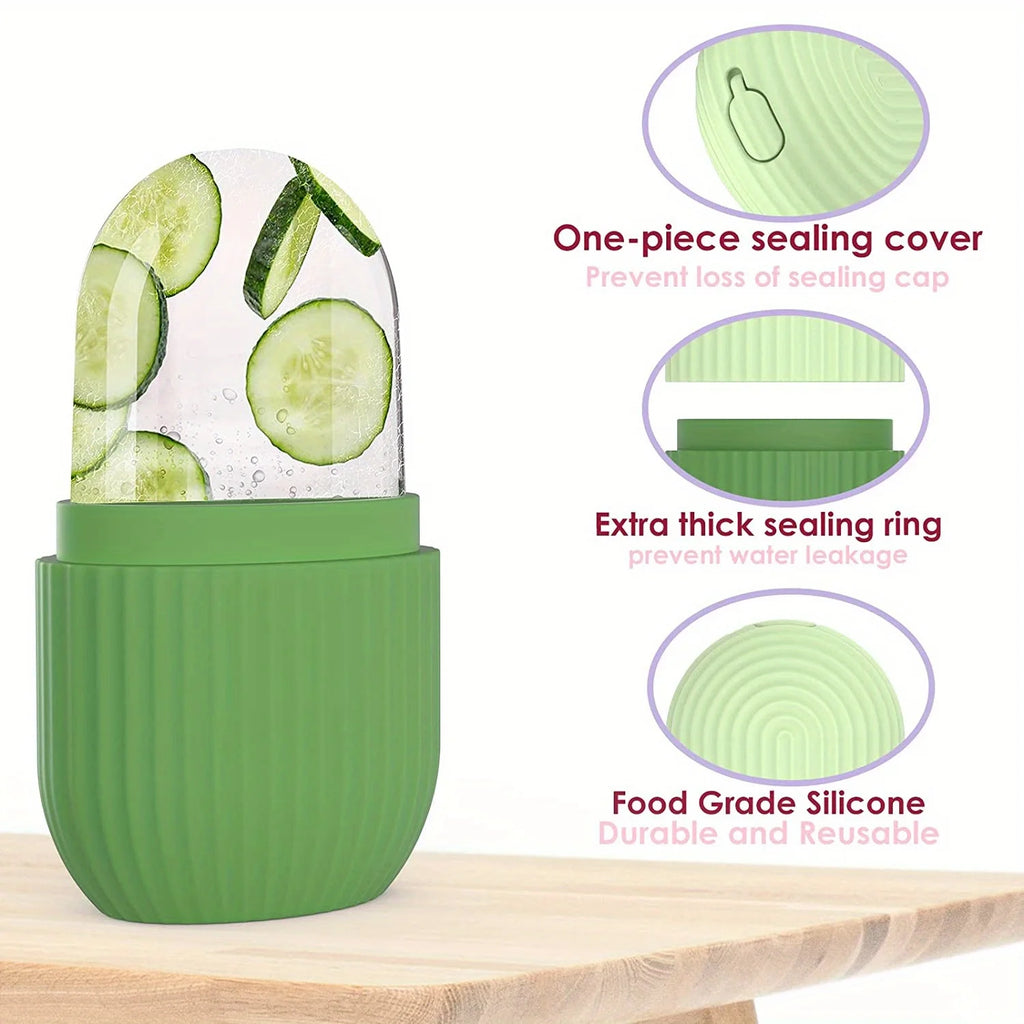Ice Roller Silicone Viso - Rullo Gua Sha per Skincare