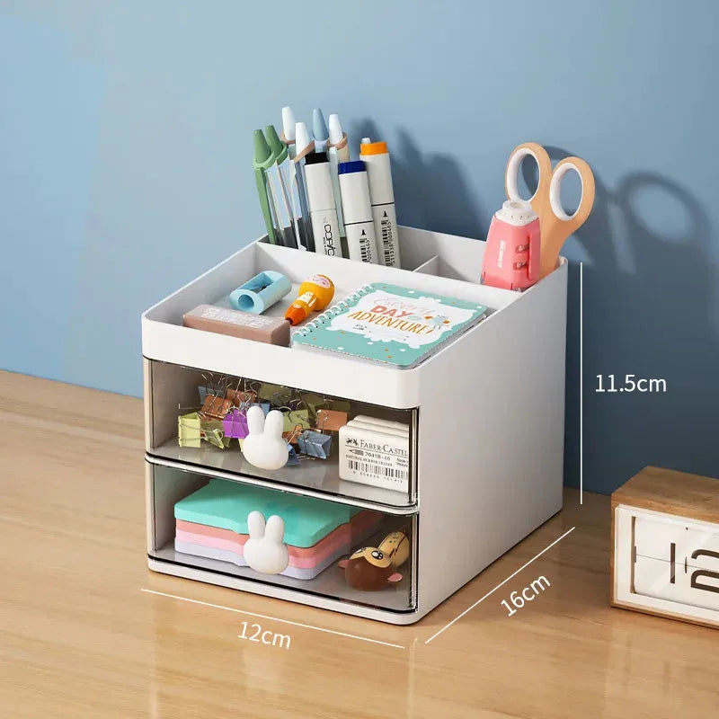 Organizer per Trucco con Coperchio – Porta Cosmetici Trasparente