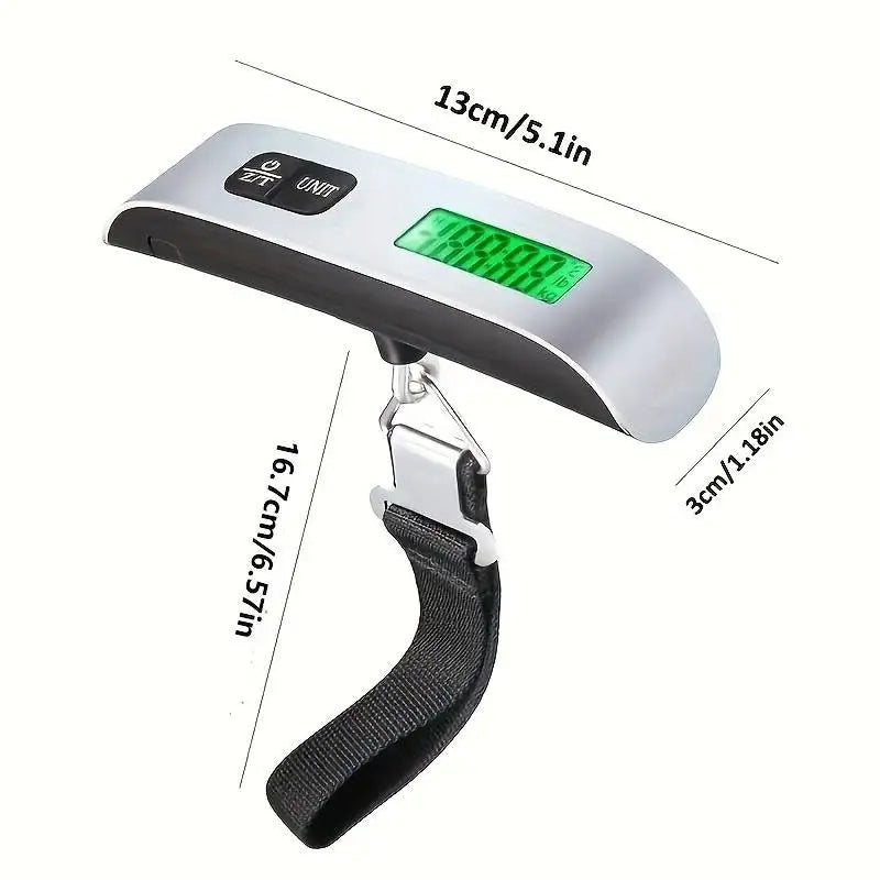 Bilancia digitale per bagagli Bilancia elettronica portatile 110lb/50kg Display LCD Valigia da viaggio Bilancia sospesa Bilancia