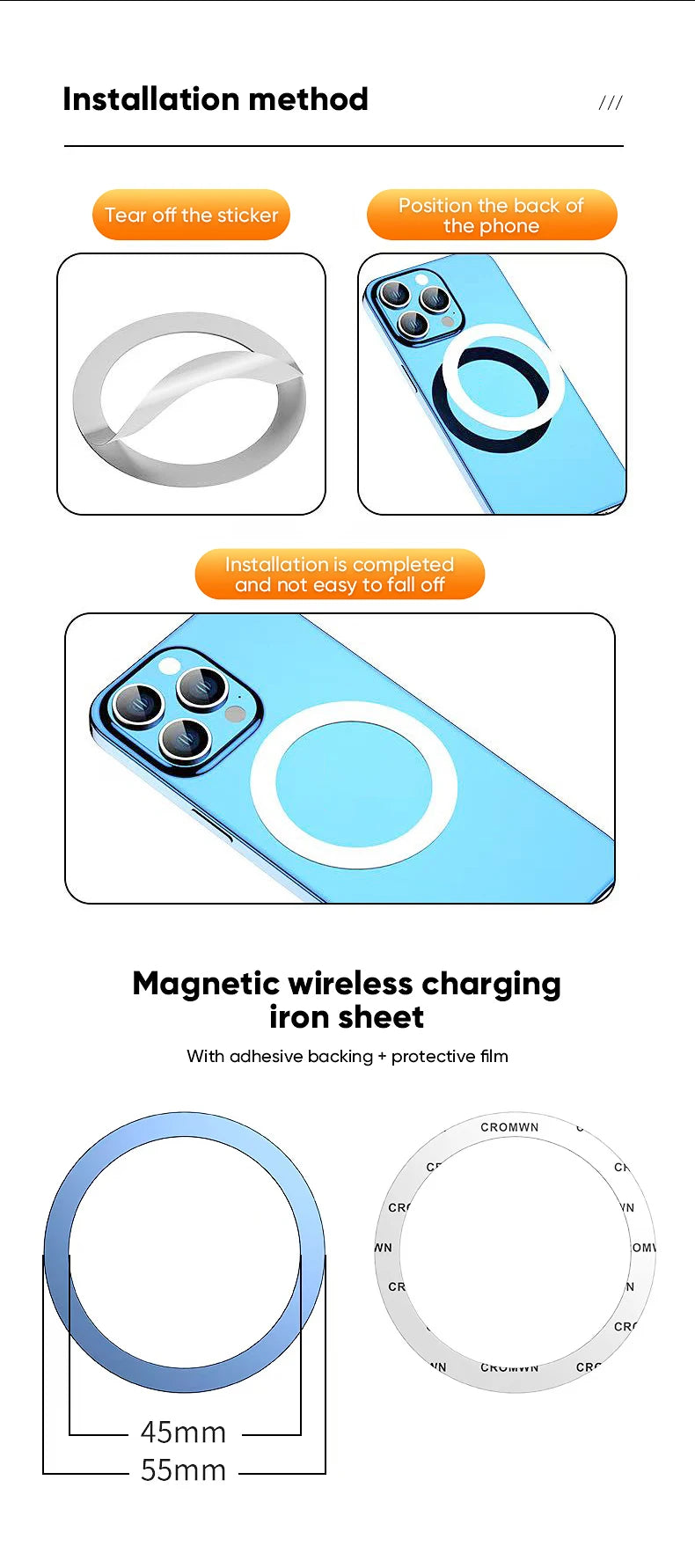 MagSafe Magnetic Car Mount – With Ring or Suction Cup