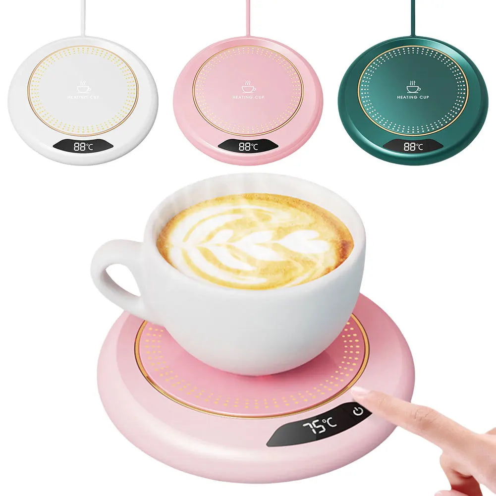 Scaldatazze da caffè USB 3 impostazioni di temperatura Scaldabevande elettrico Piastra scaldatazze per caffè caldo, tè e latte