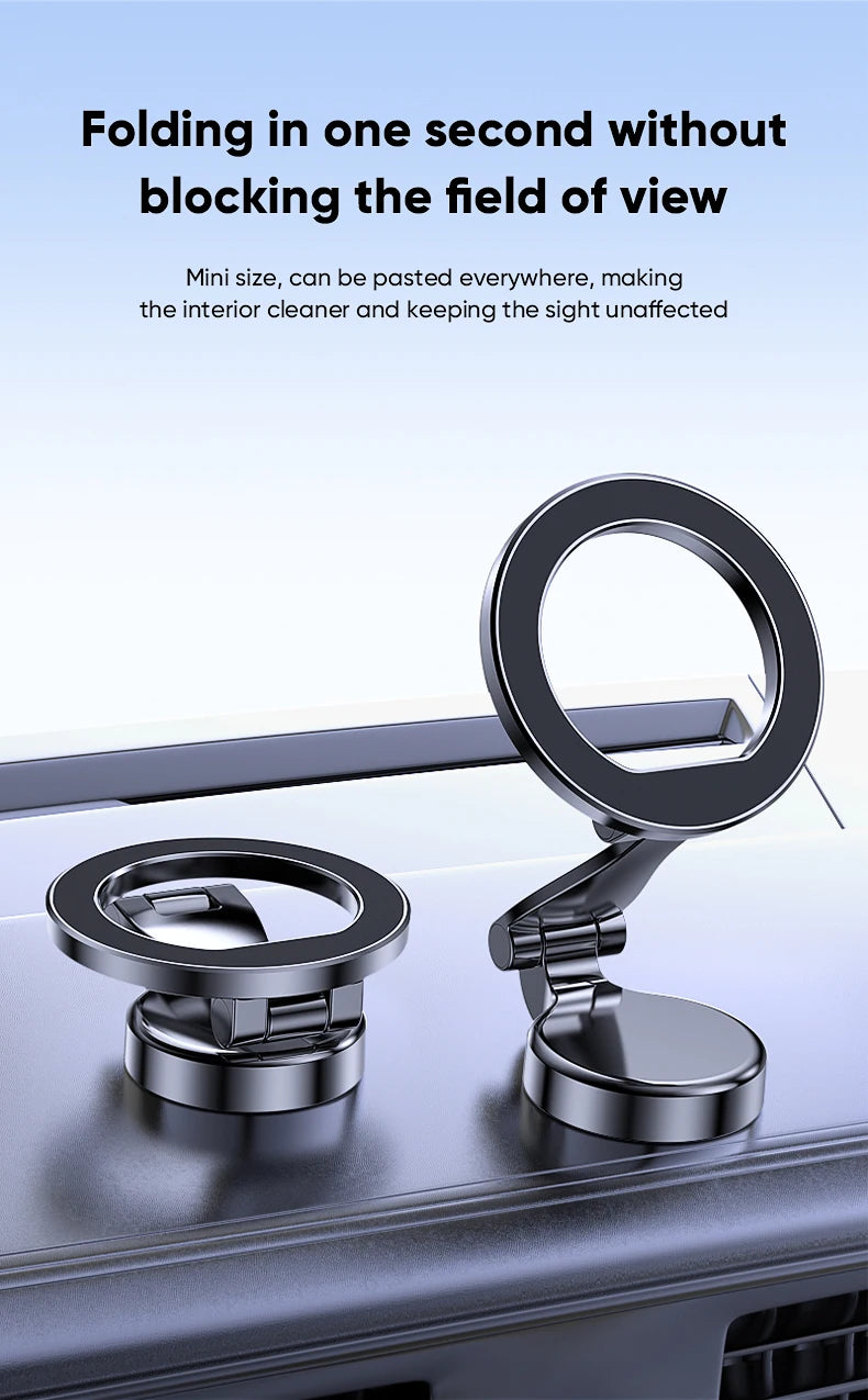 MagSafe Magnetic Car Mount – With Ring or Suction Cup