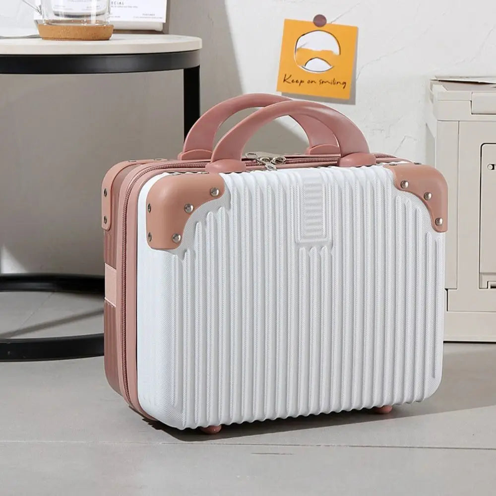 Mini valigia da viaggio da 14 pollici Scatola per cosmetici Organizzatore per bagagli a mano Custodia per trucco Piccola scatola per password Custodia per imbarco