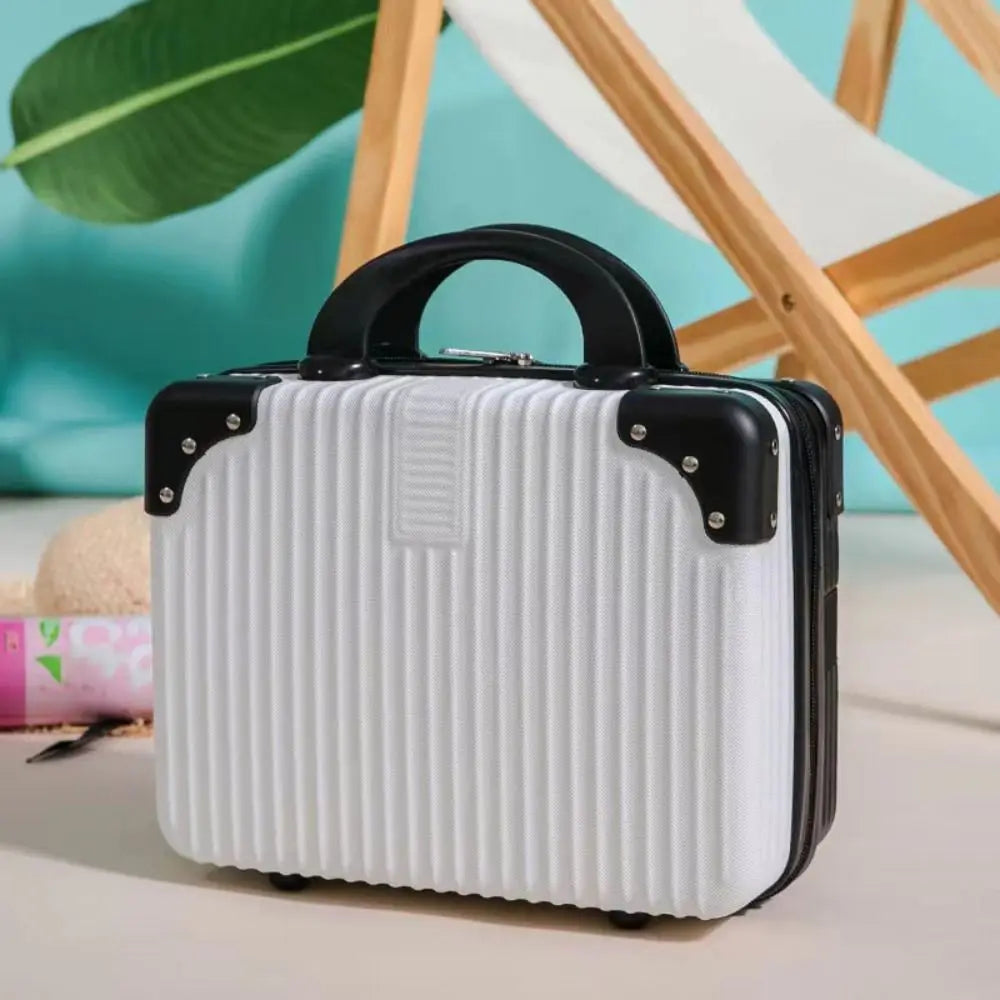 Mini valigia da viaggio da 14 pollici Scatola per cosmetici Organizzatore per bagagli a mano Custodia per trucco Piccola scatola per password Custodia per imbarco