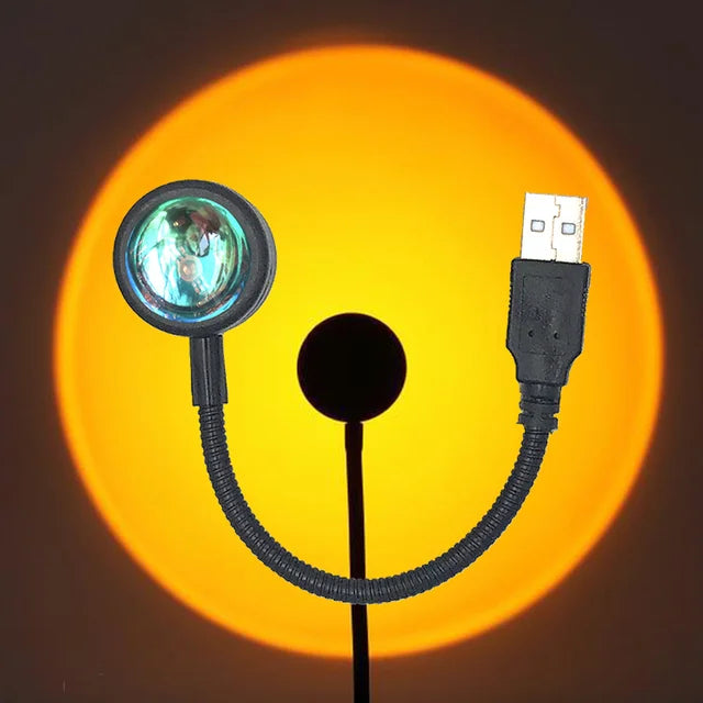 Lampada Sunset LED USB – Luce Arcobaleno d'Atmosfera per Camera