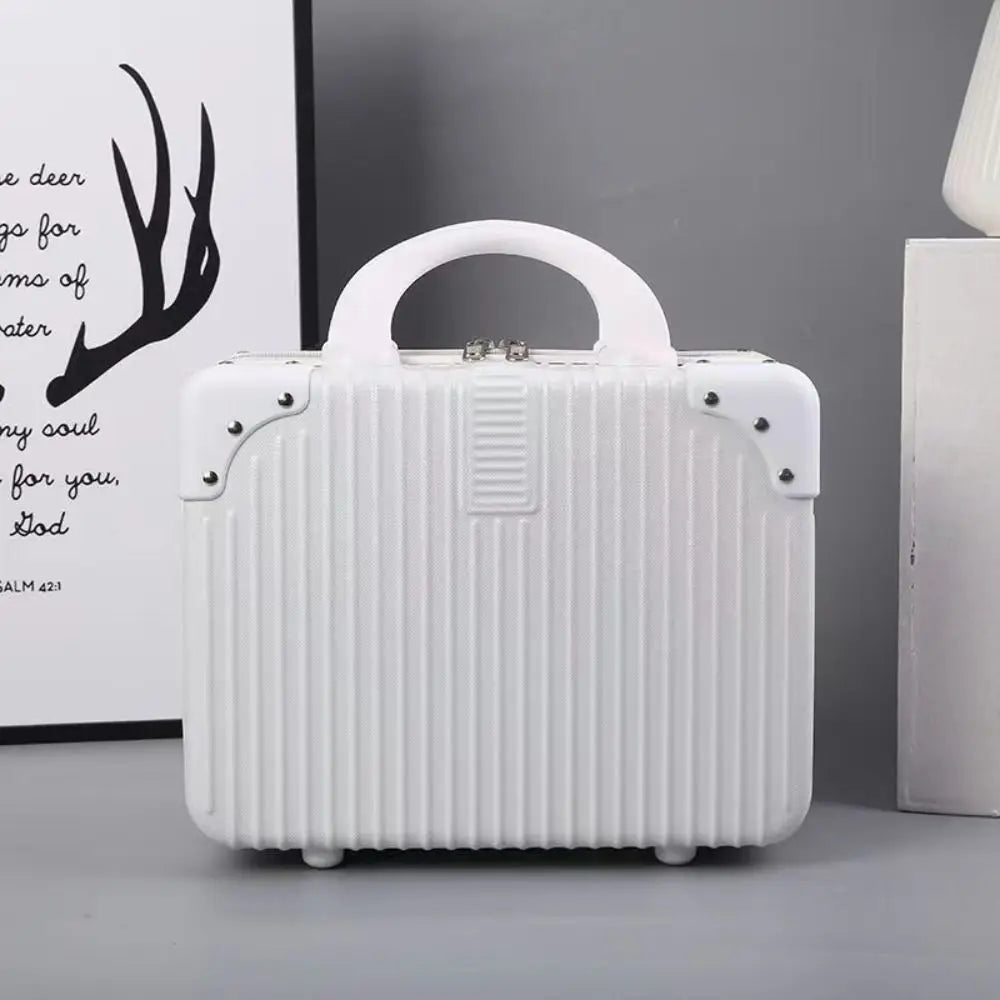 Mini valigia da viaggio da 14 pollici Scatola per cosmetici Organizzatore per bagagli a mano Custodia per trucco Piccola scatola per password Custodia per imbarco