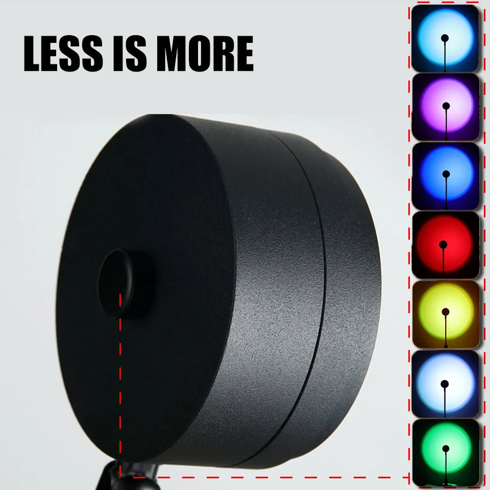 Lampada Sunset LED USB – Luce Arcobaleno d'Atmosfera per Camera