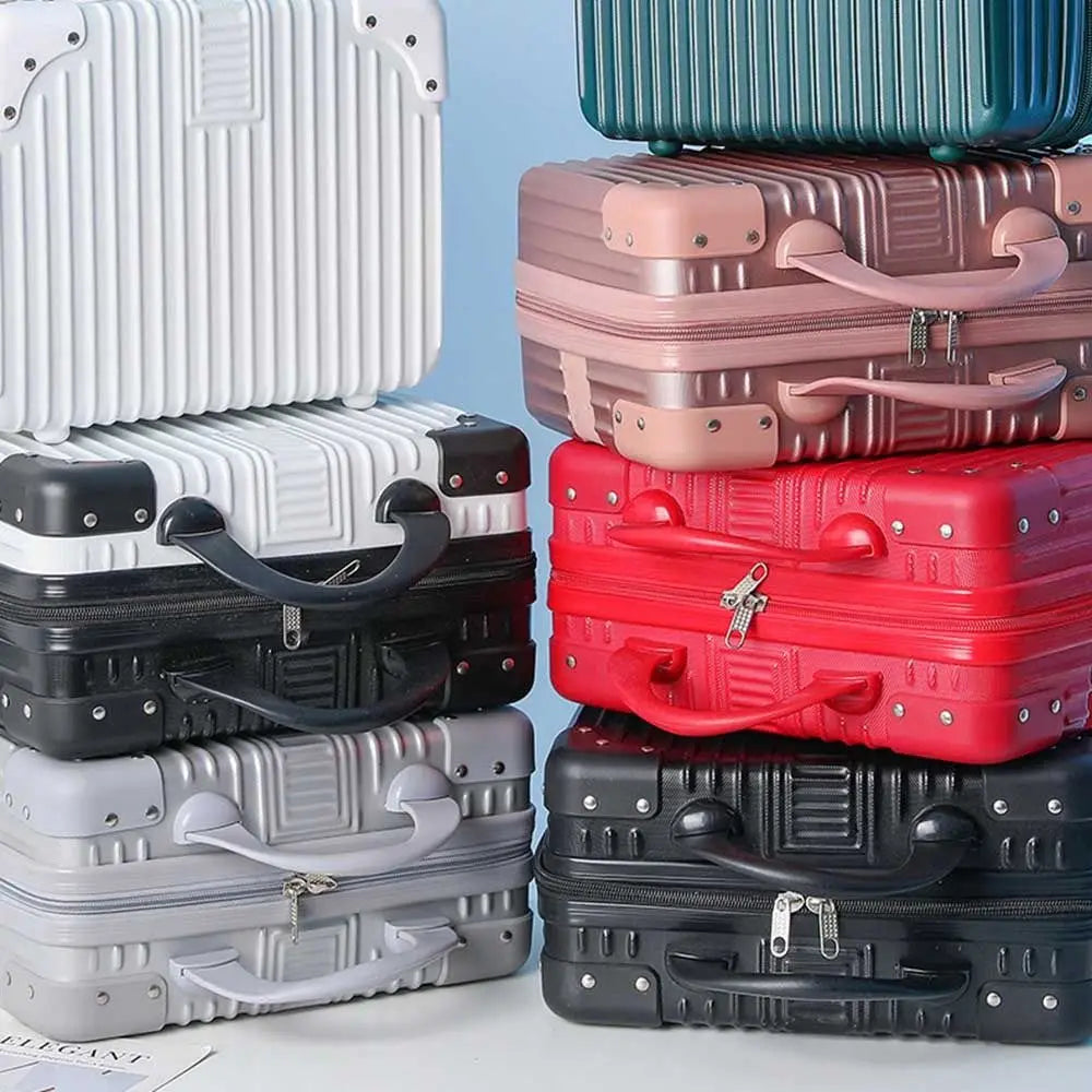 Mini valigia da viaggio da 14 pollici Scatola per cosmetici Organizzatore per bagagli a mano Custodia per trucco Piccola scatola per password Custodia per imbarco