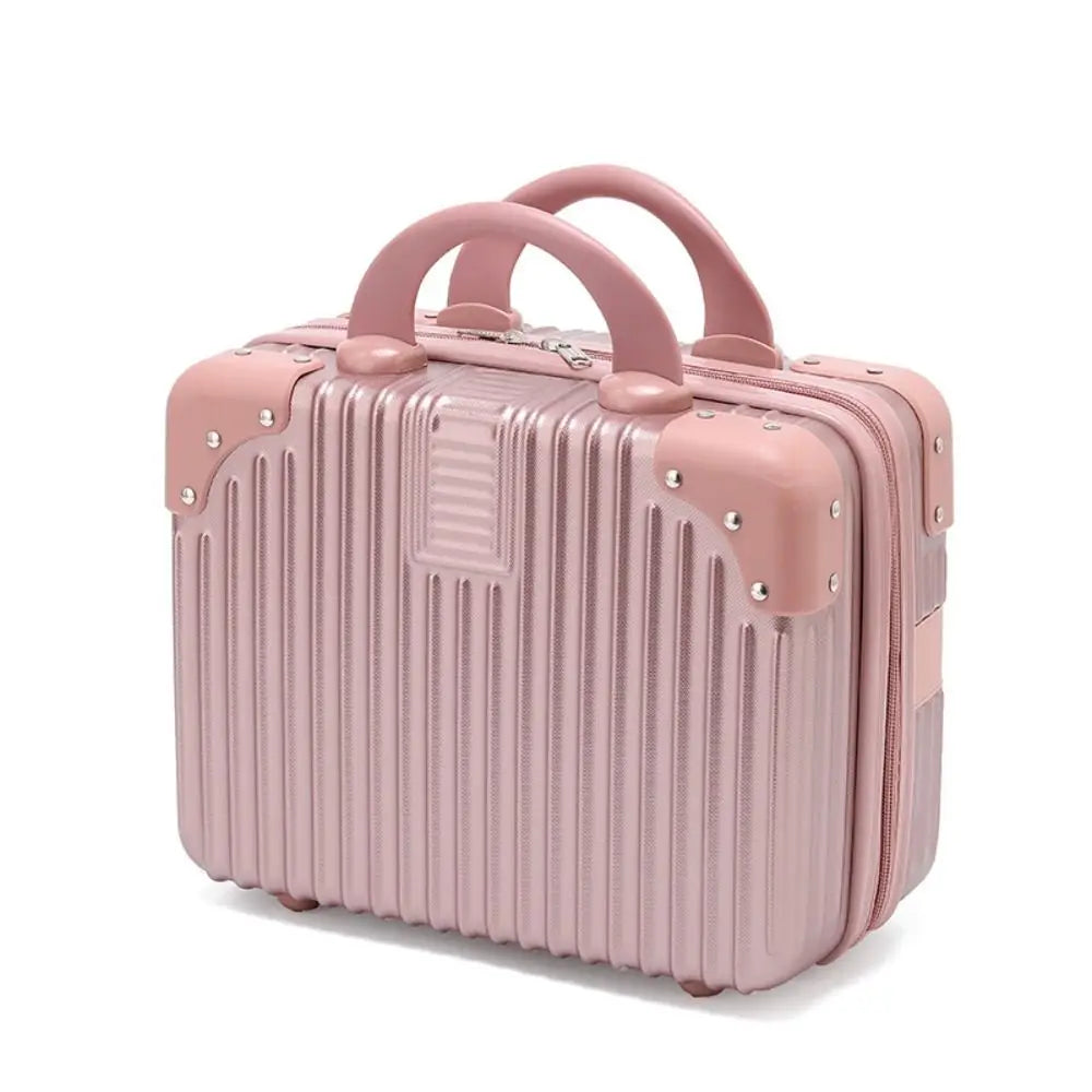 Mini valigia da viaggio da 14 pollici Scatola per cosmetici Organizzatore per bagagli a mano Custodia per trucco Piccola scatola per password Custodia per imbarco