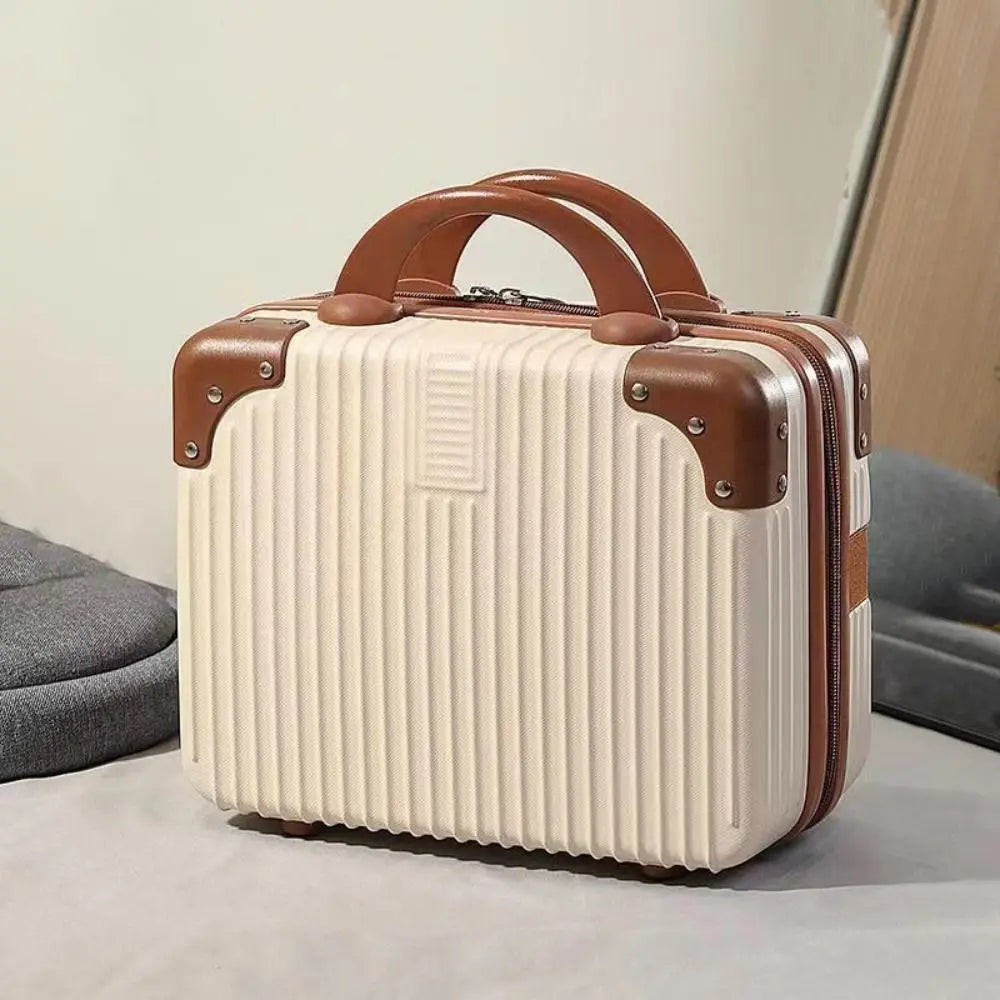 Mini valigia da viaggio da 14 pollici Scatola per cosmetici Organizzatore per bagagli a mano Custodia per trucco Piccola scatola per password Custodia per imbarco