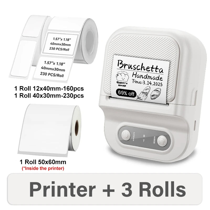 Mini Portable Thermal Printer - Inkless Printing