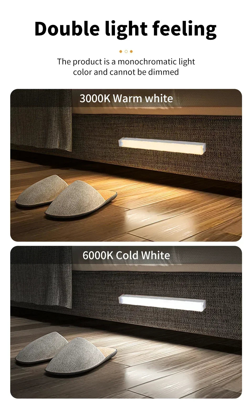 Lampada LED Magnetica per Armadio con Sensore di Movimento – Ricaricabile USB