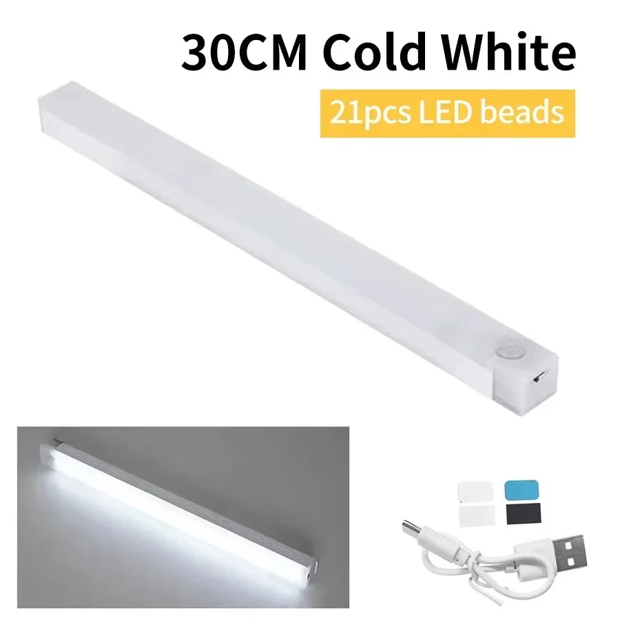 Lampada LED Magnetica per Armadio con Sensore di Movimento – Ricaricabile USB