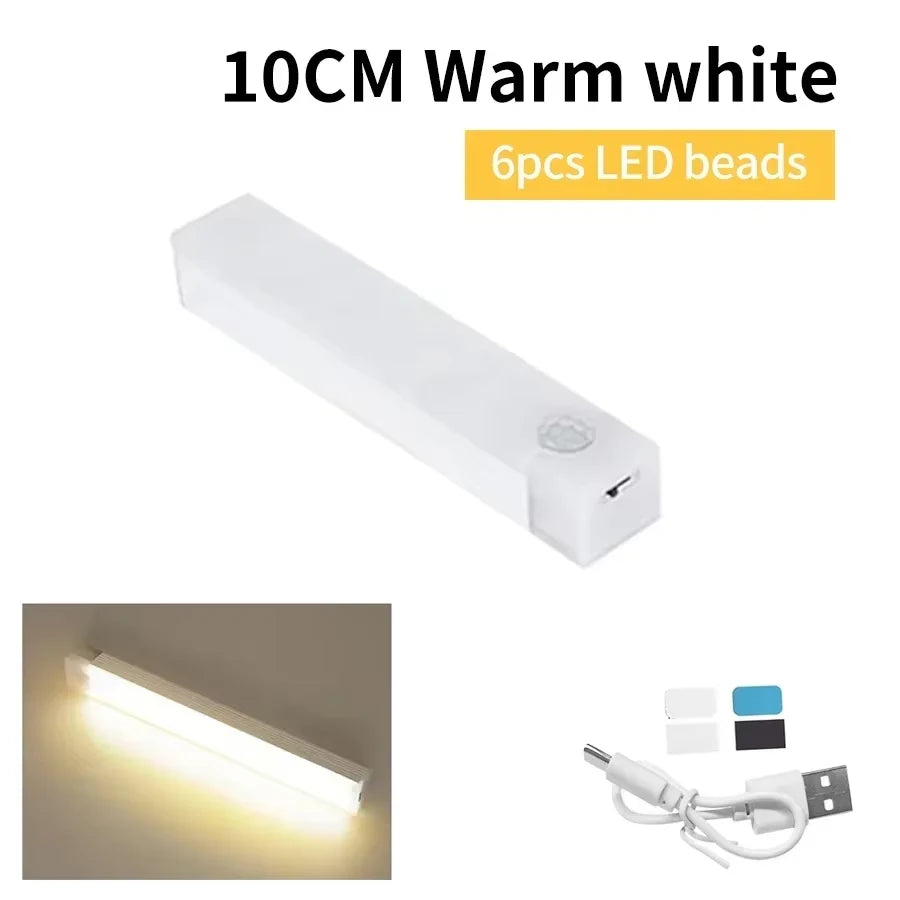 Lampada LED Magnetica per Armadio con Sensore di Movimento – Ricaricabile USB