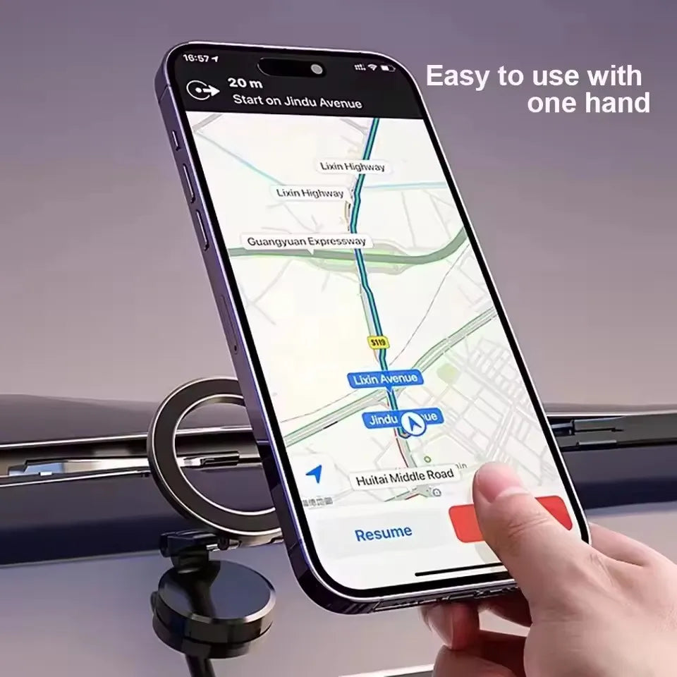 MagSafe Magnetic Car Mount – With Ring or Suction Cup