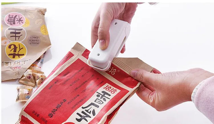 Mini termosigillatrice portatile, termosigillatrice per sacchetti di plastica per alimenti