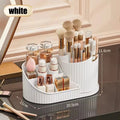 Organizer per Trucco Girevole 360° con Portaspazzole – Contenitore Cosmetico Rotante