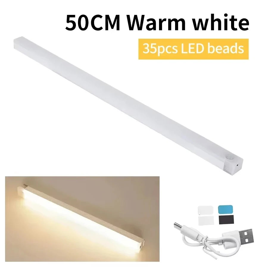 Lampada LED Magnetica per Armadio con Sensore di Movimento – Ricaricabile USB