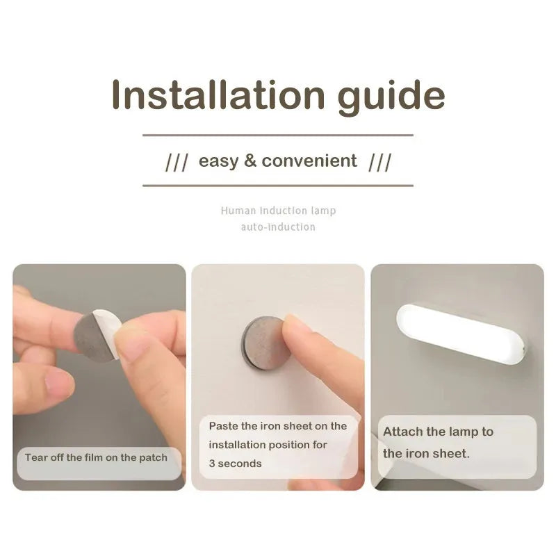 LED Night Light with Motion Sensor - USB Rechargeable