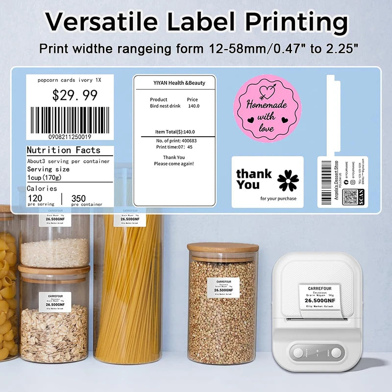 Mini Portable Thermal Printer - Inkless Printing