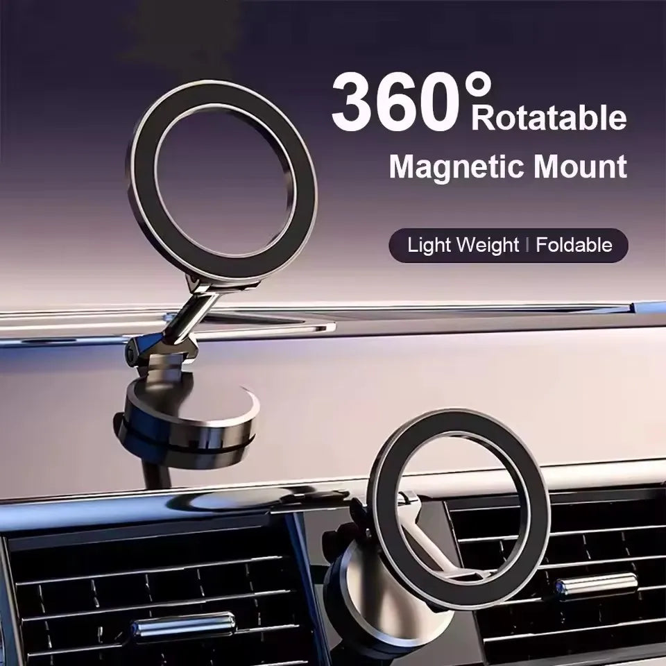 MagSafe Magnetic Car Mount – With Ring or Suction Cup