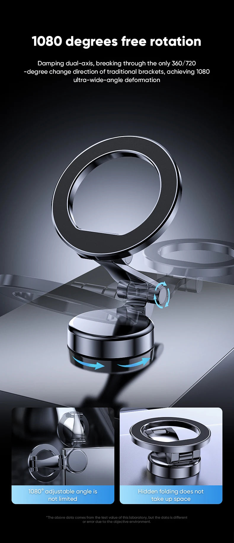 MagSafe Magnetic Car Mount – With Ring or Suction Cup