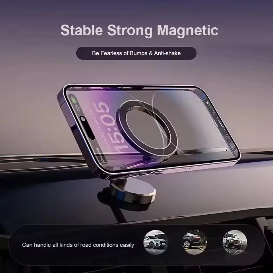 MagSafe Magnetic Car Mount – With Ring or Suction Cup