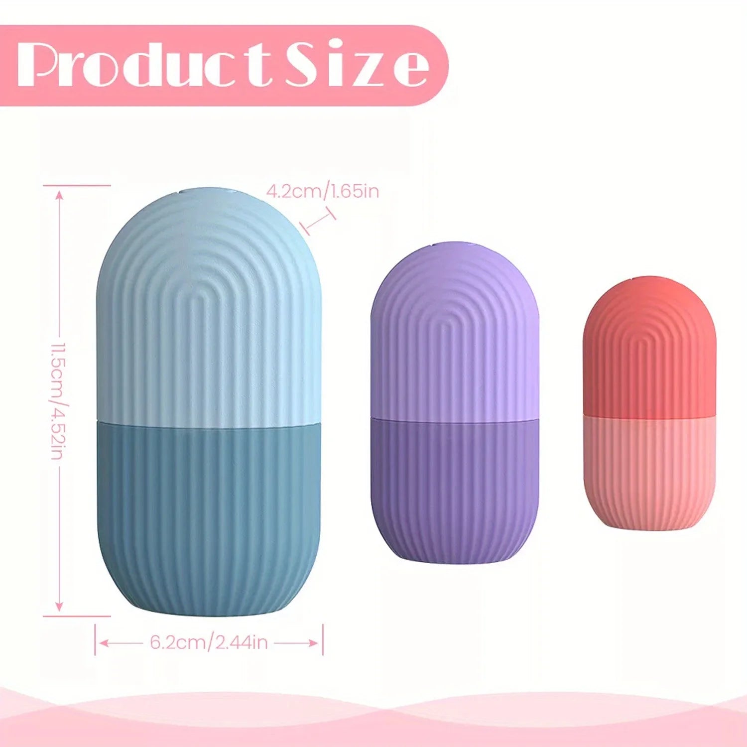 Ice Roller Silicone Viso - Rullo Gua Sha per Skincare
