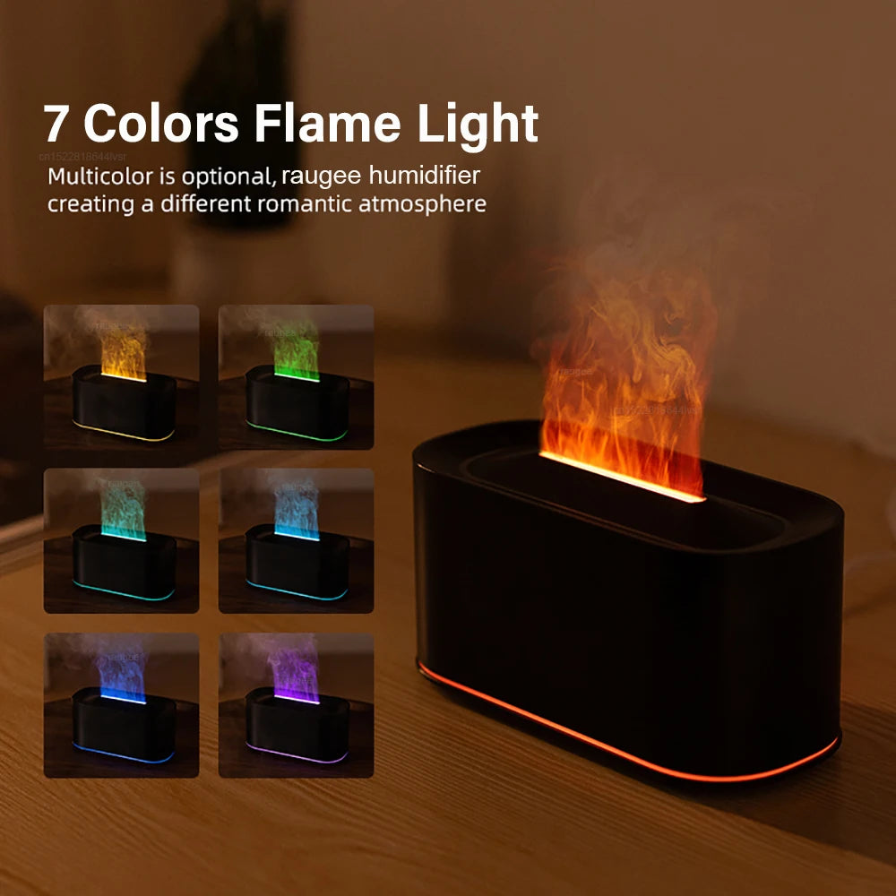 Umidificatore Aromi a Fiamma USB – Diffusore con Luce Notturna