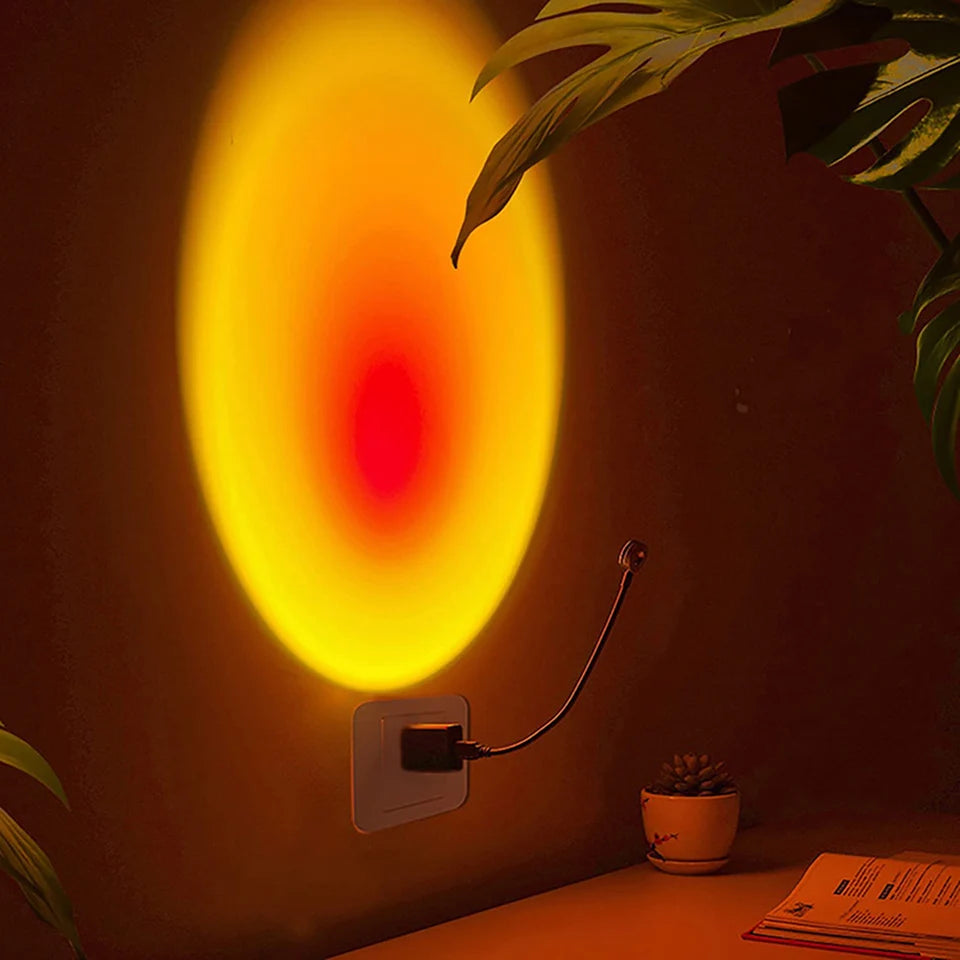 Lampada Sunset LED USB – Luce Arcobaleno d'Atmosfera per Camera