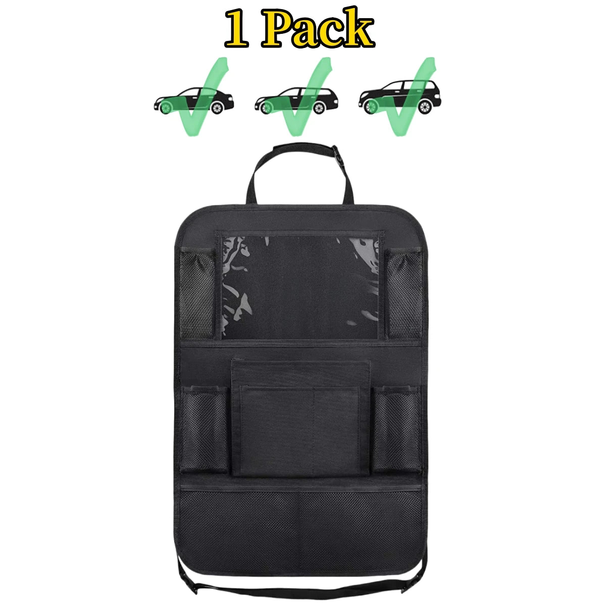 Organizer per schienale seggiolino auto, 10 tasche portaoggetti con protezione per supporto tablet touch screen per bambini, accessori per auto