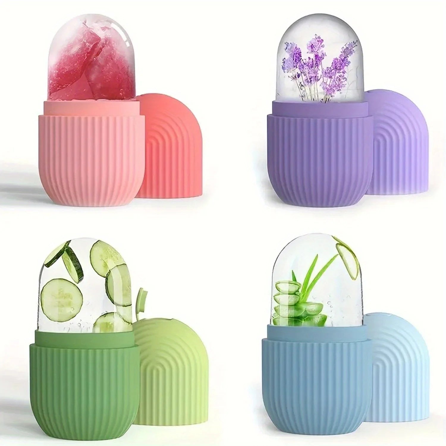 Ice Roller Silicone Viso - Rullo Gua Sha per Skincare