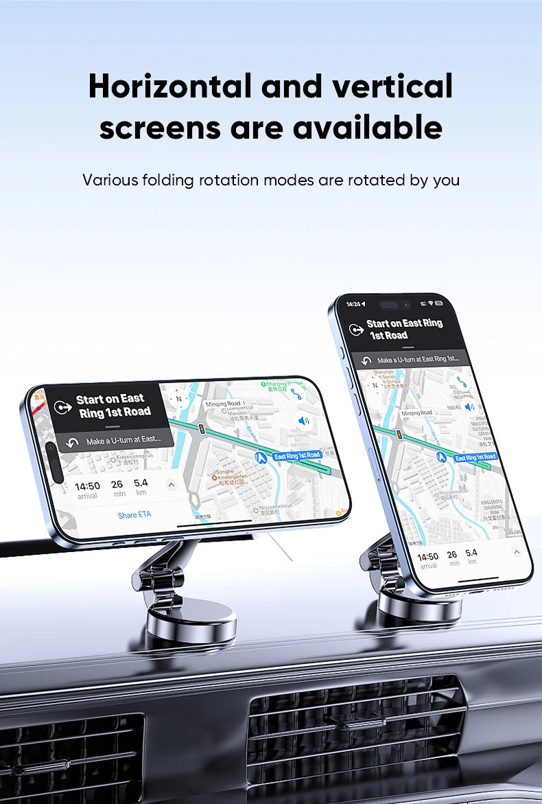 MagSafe Magnetic Car Mount – With Ring or Suction Cup