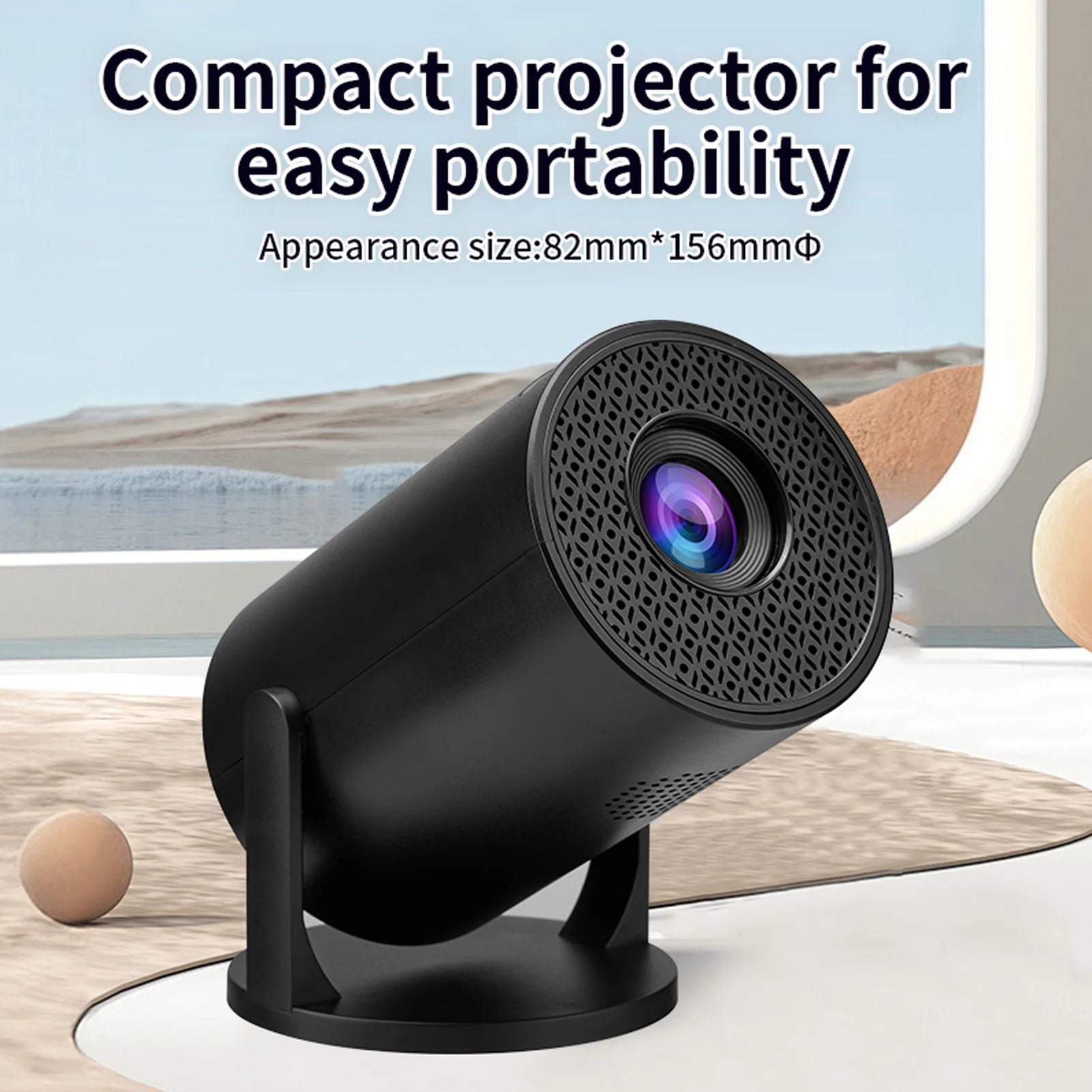 Mini Proiettore LED Portatile – 8000 Lumen, Bluetooth, USB