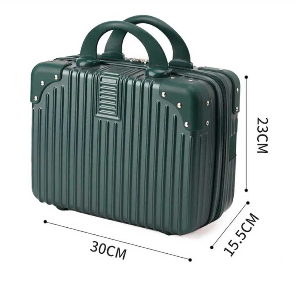 Mini valigia da viaggio da 14 pollici Scatola per cosmetici Organizzatore per bagagli a mano Custodia per trucco Piccola scatola per password Custodia per imbarco