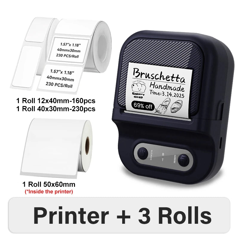 Mini Portable Thermal Printer - Inkless Printing
