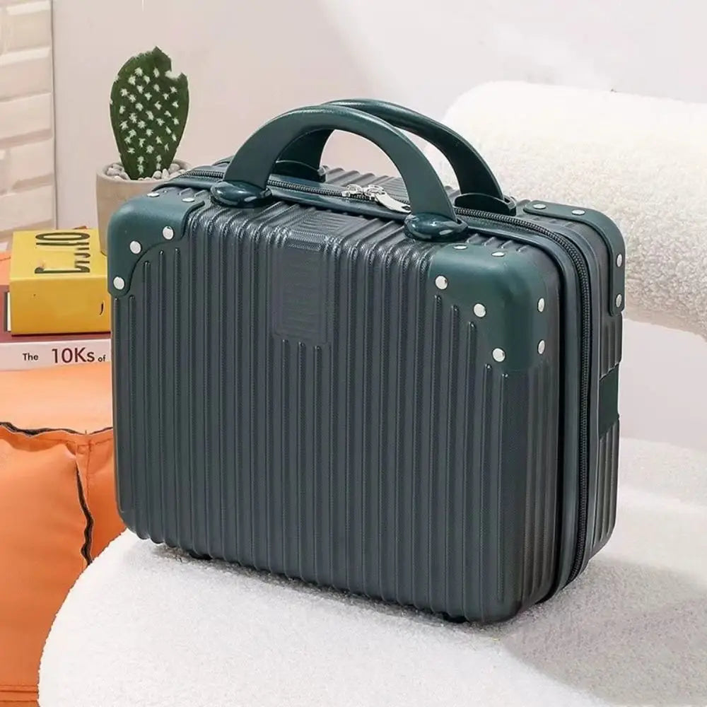 Mini valigia da viaggio da 14 pollici Scatola per cosmetici Organizzatore per bagagli a mano Custodia per trucco Piccola scatola per password Custodia per imbarco